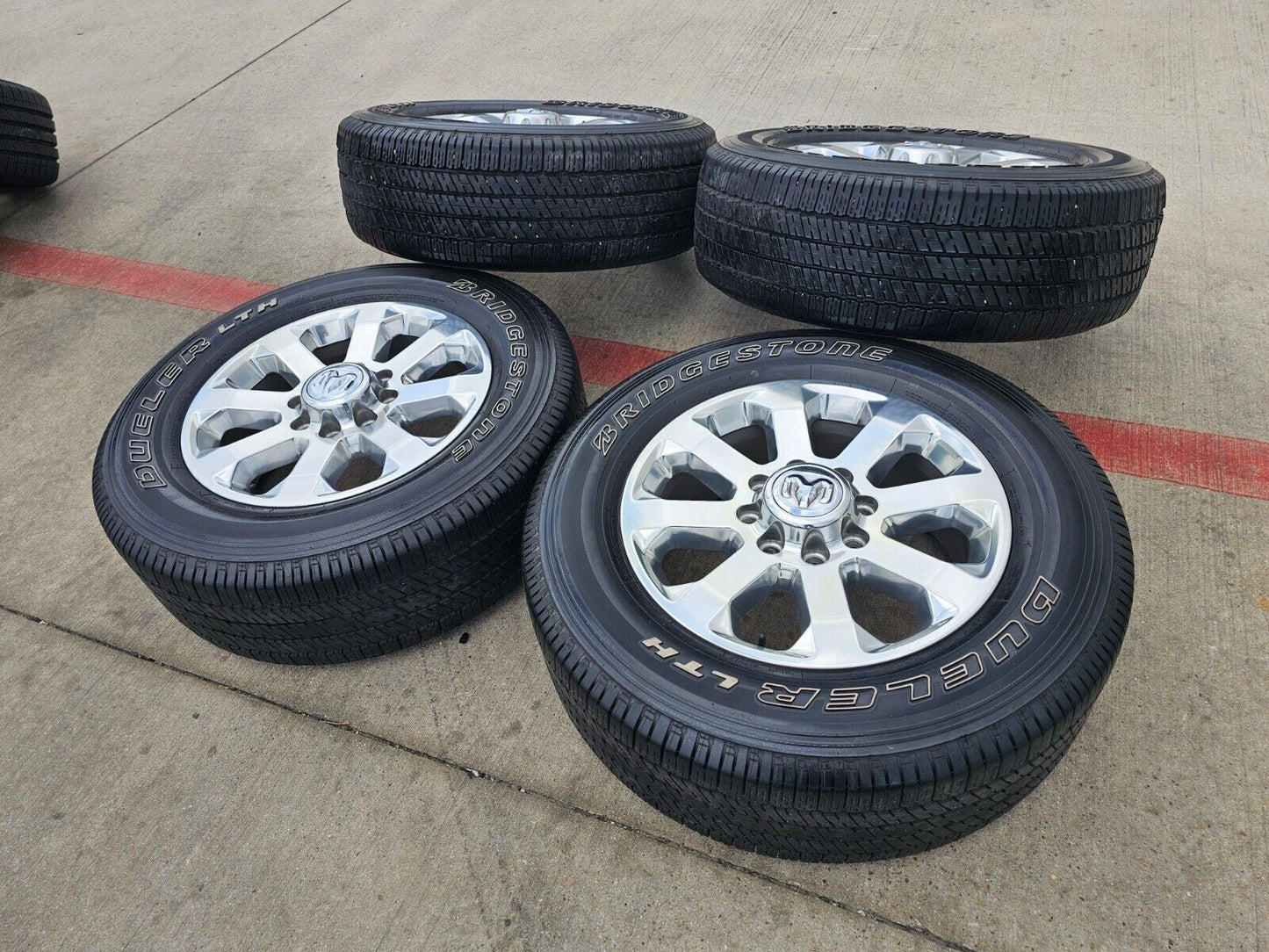20" Dodge Ram 2500 3500 LARAMIE OEM 2700 wheels rims tires 2021 2022 2023 2024