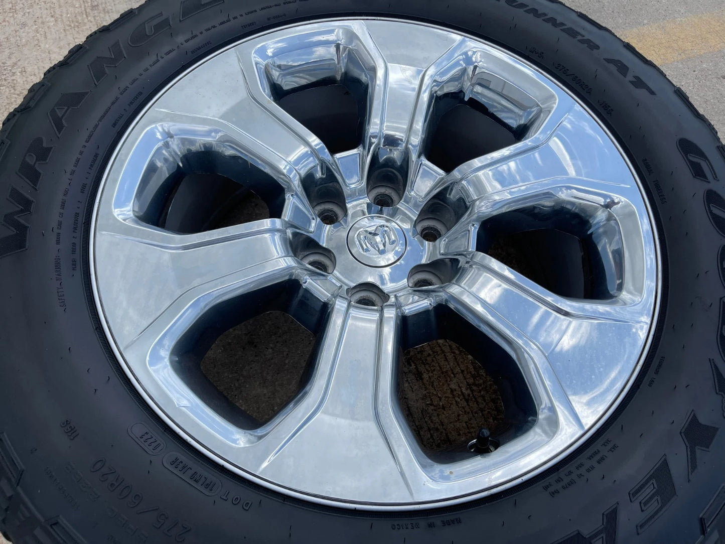 20" Dodge Ram 1500 OEM Laramie CHROME 2679 wheel rim tire 2022 2023 2024 2025