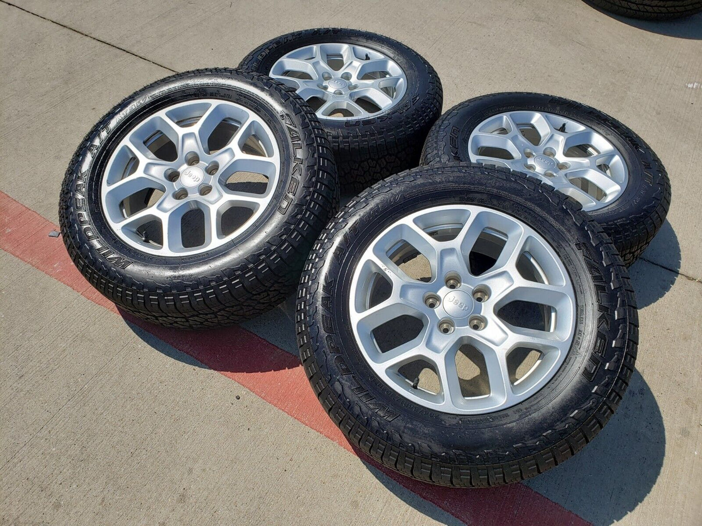 17" Jeep Cherokee wheels OEM 9148 rims Compass Renegade tires
