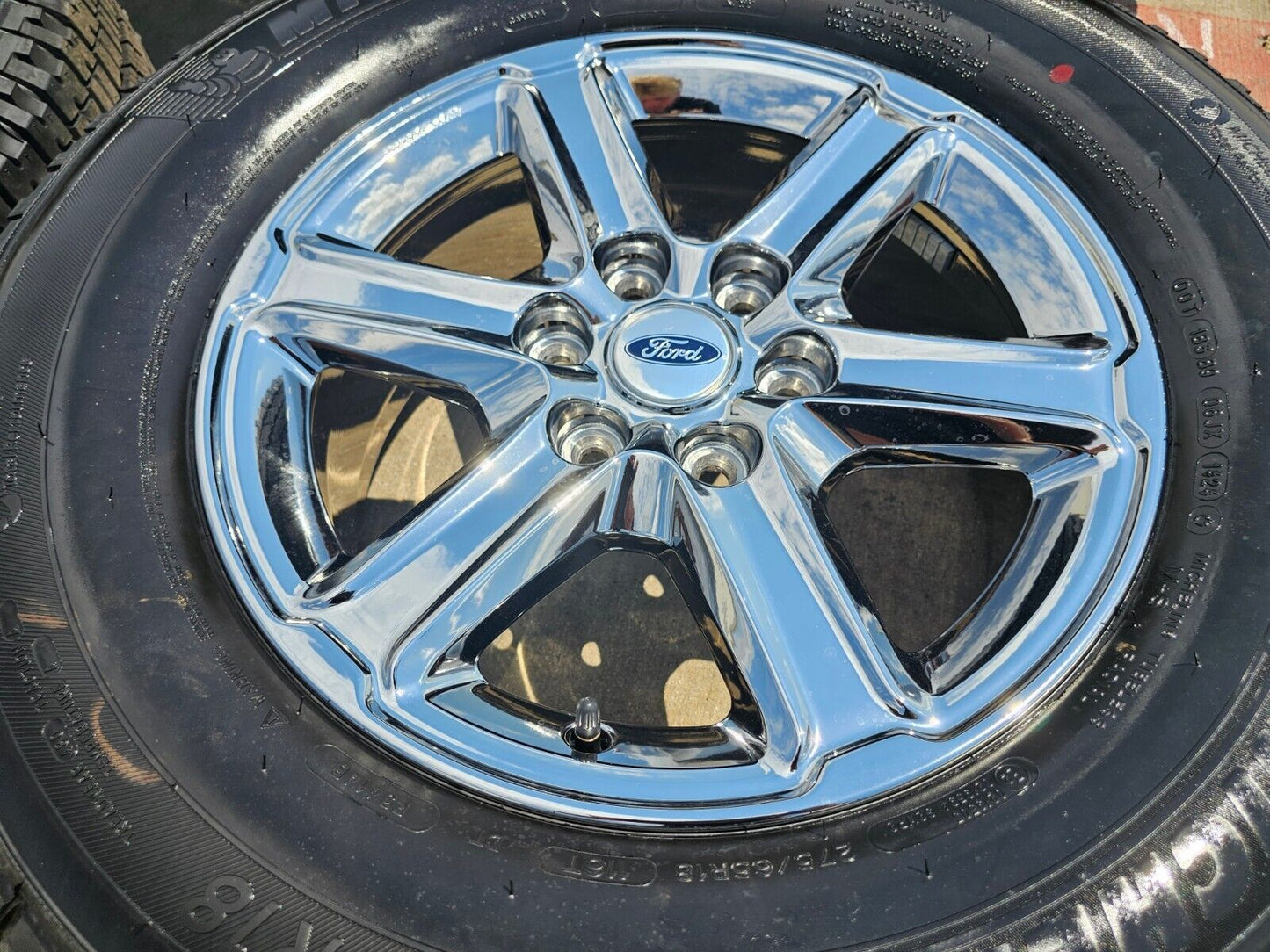 18" Ford F-150 Expedition OEM chrome rims wheels tires MICEHLIN 2024 2025 NEW