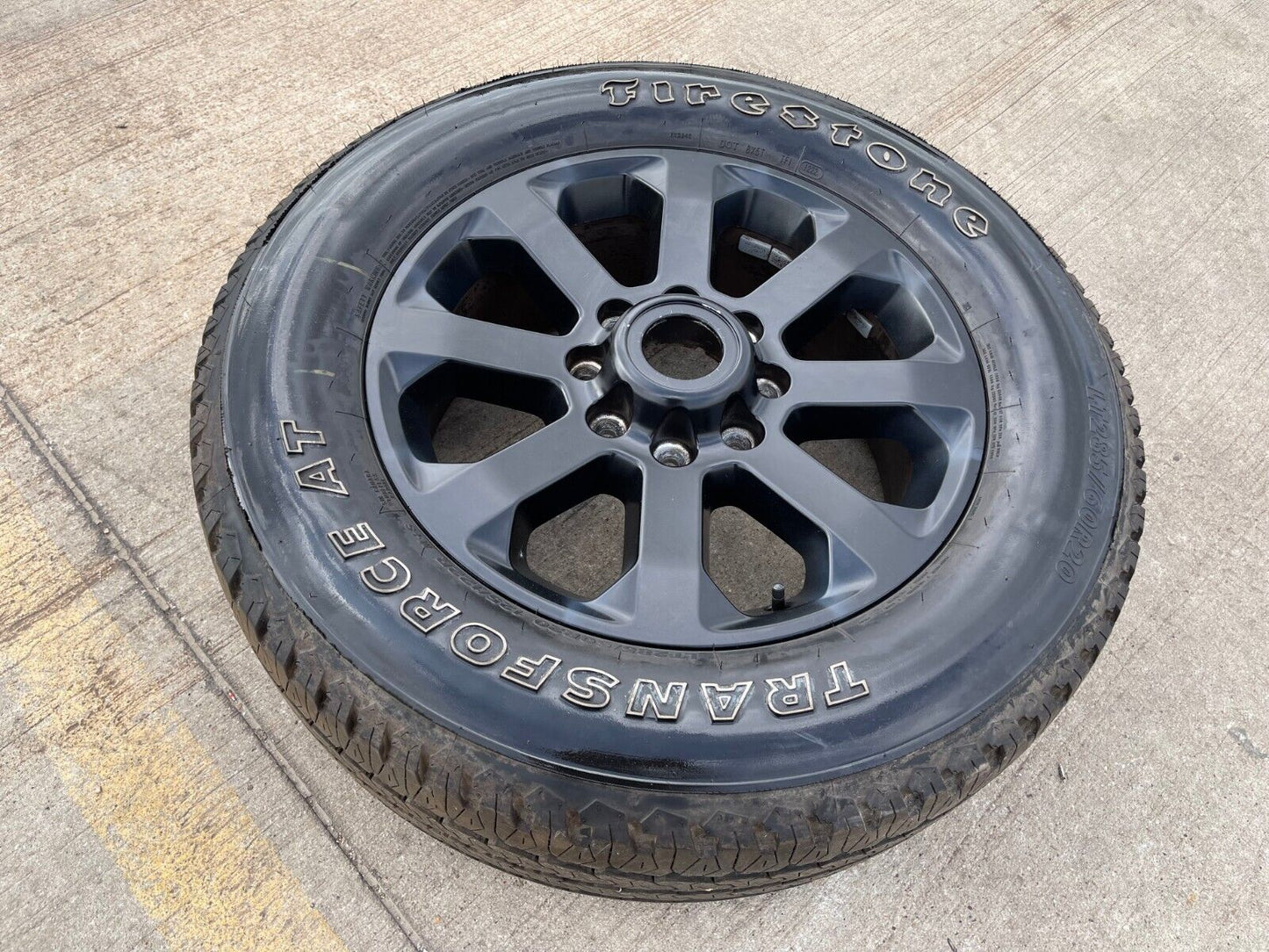 (1) 20" Dodge Ram 2500 3500 LARAMIE OEM 2700 black wheel rim tire spare