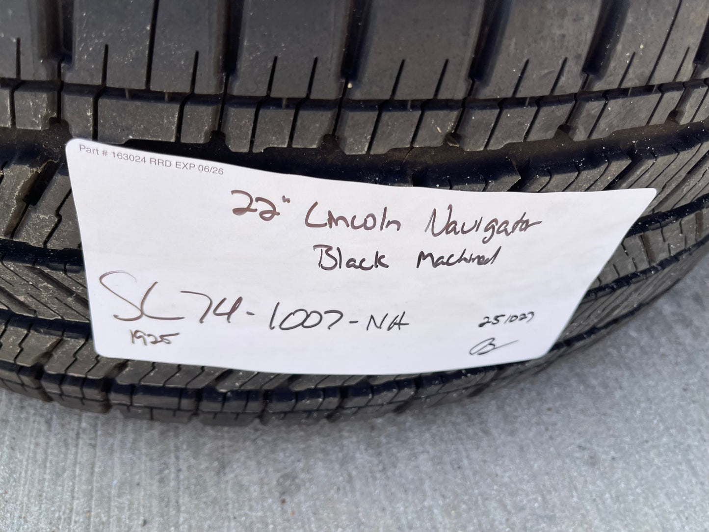 22" Lincoln Navigator OEM 10666 rims wheels BLACK LABEL 2025 2026 MICHELIN NEW
