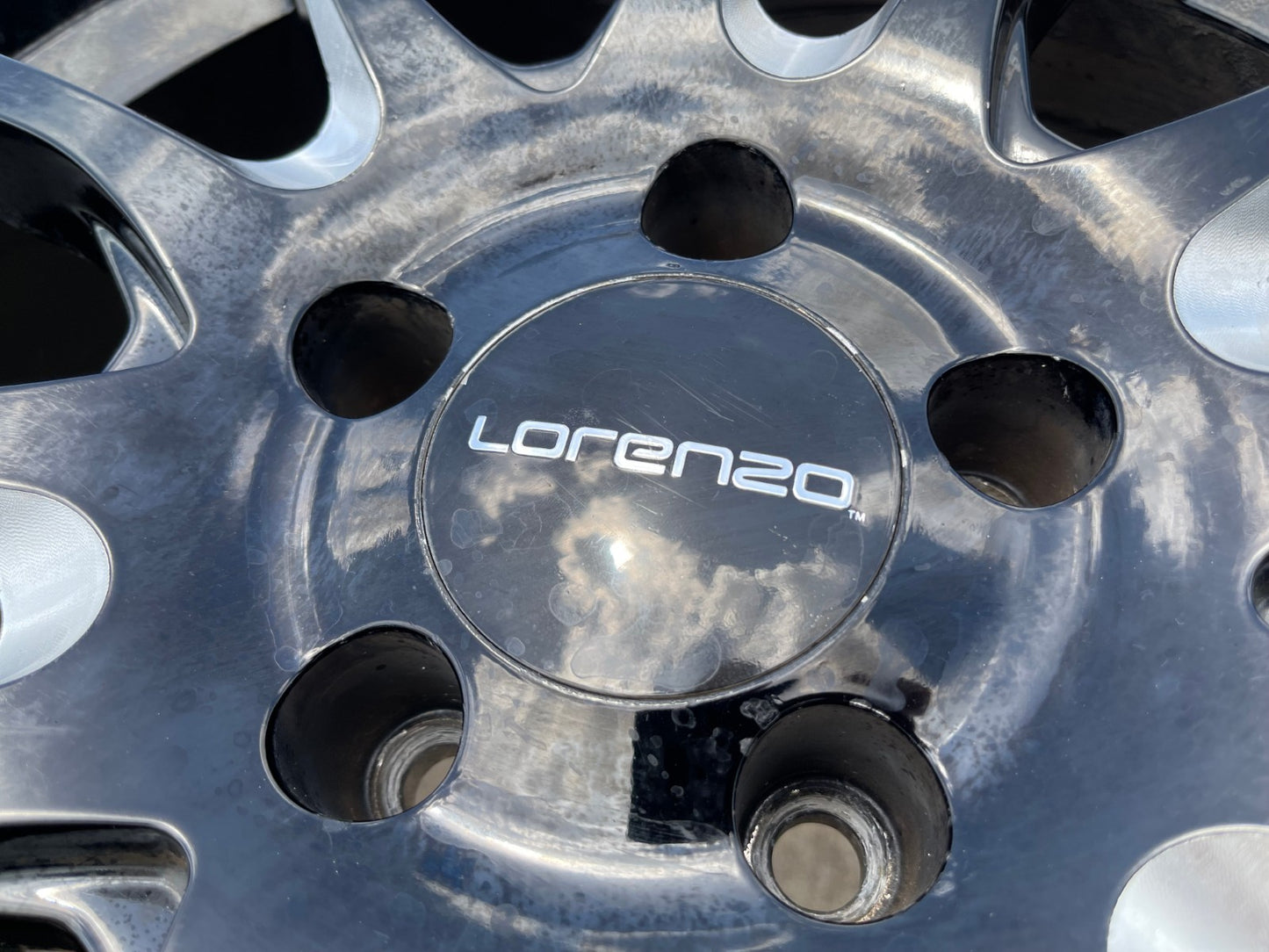 18x8 18" Lorenzo WL036 wheels rims tires 5x4.5 5x114.3 Camry Accord Mustang