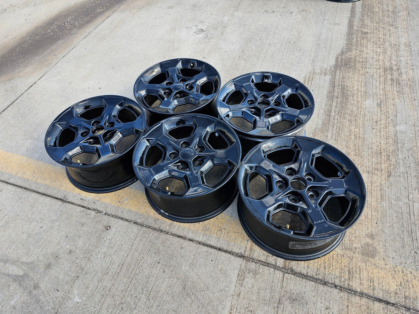 17" Jeep Wrangler Gladiator Rubicon OEM 9236 wheels rims 2021 2022 2023 2024 NEW