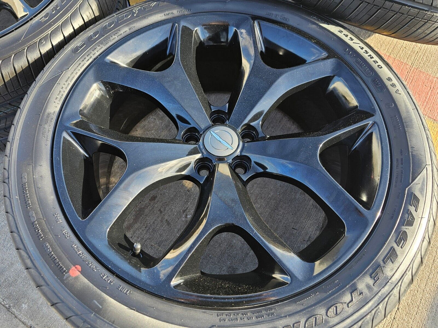 20" Dodge Charger Challenger Chrysler 300 OEM black wheels rims 2523 tires NEW