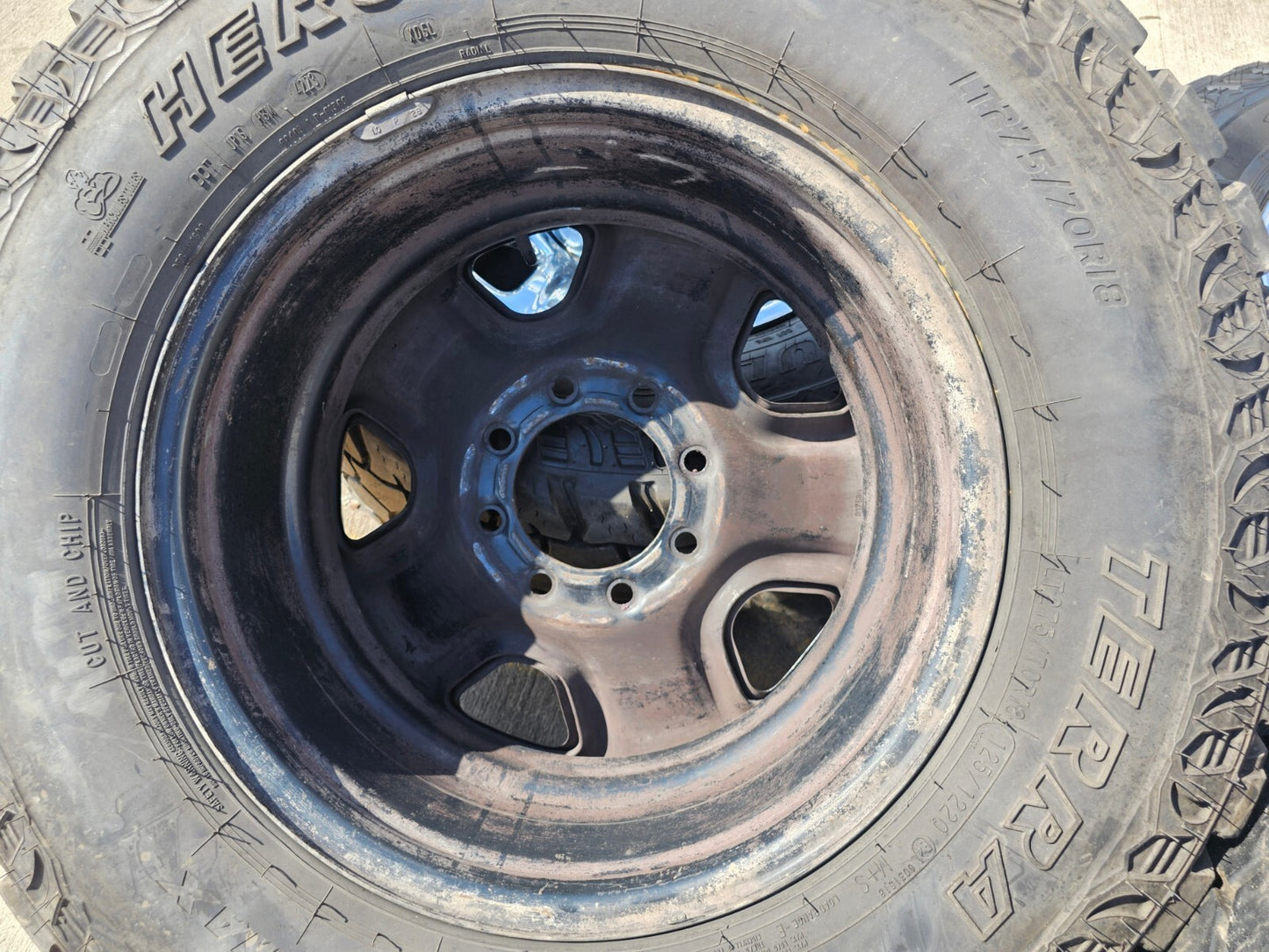 18" Dodge Ram 2500 3500 STEEL chrome OEM 2473 wheels rims tires HERCULES