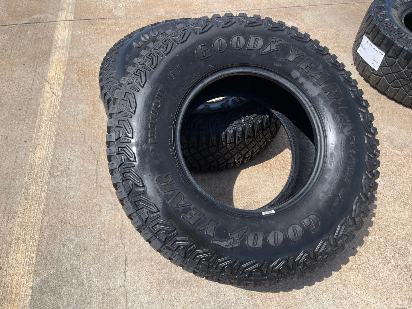 (1) 315/70/17 Goodyear Wrangler Territory M/T tire LT 6 ply load range C