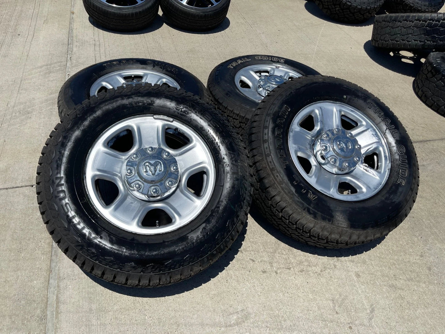 18" Dodge Ram 2500 3500 STEEL chrome OEM 2473 wheels rims tires