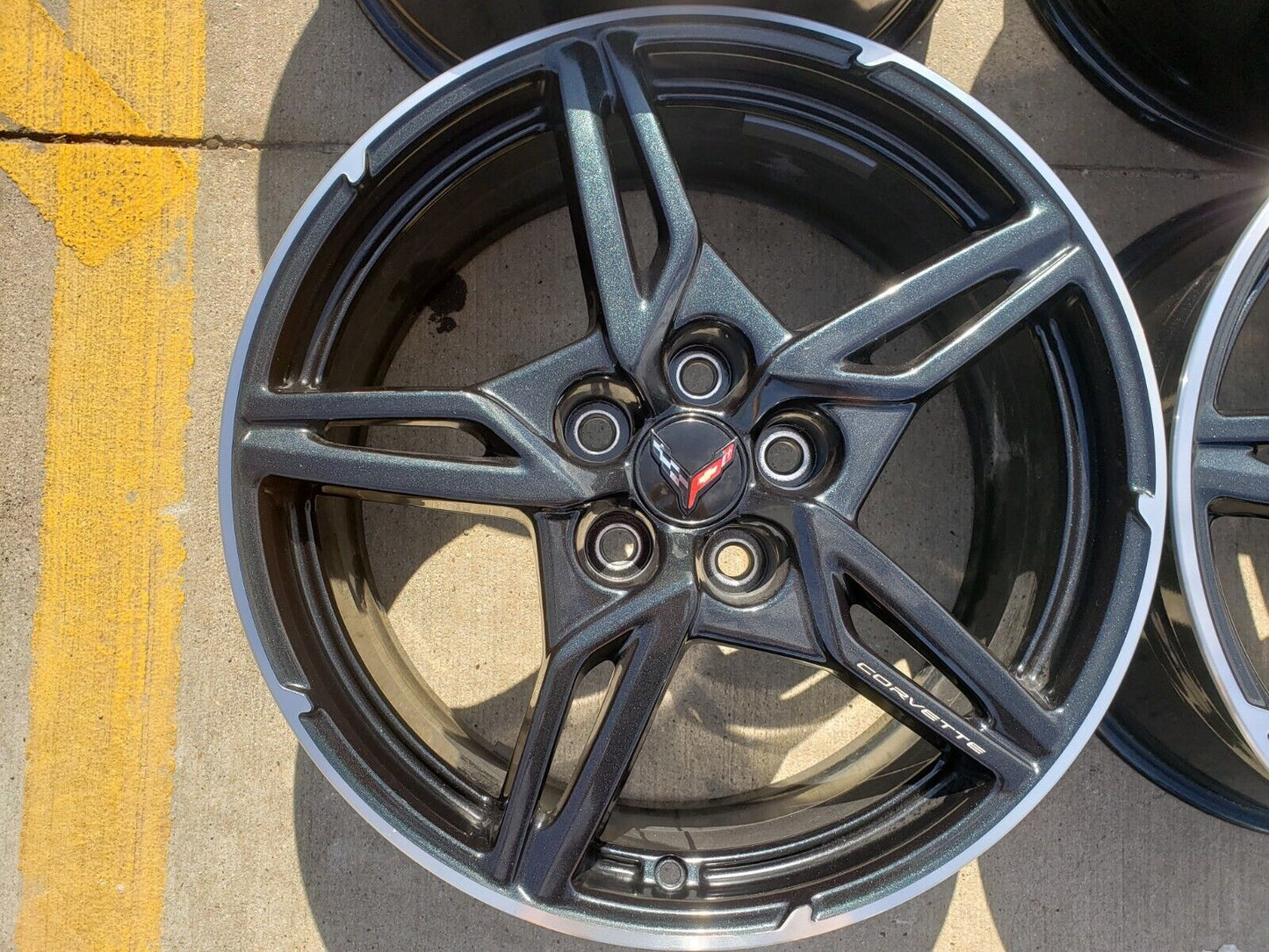 19" + 20" Chevy Corvette C8 OEM wheels rims 14009 200268 2022 2023 2024 2025 NEW