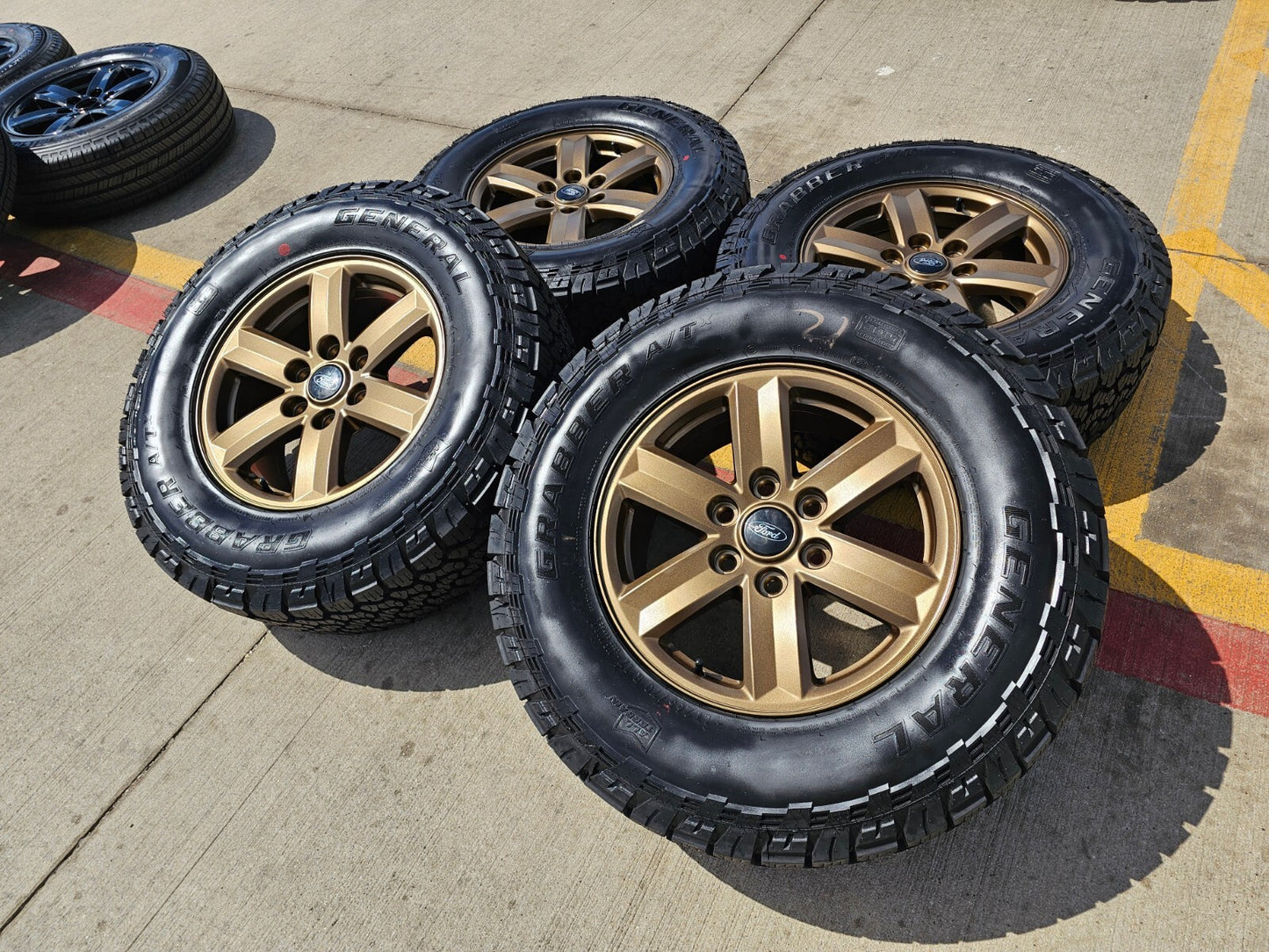 17" Ford F-150 OEM BRONZE Tremor rims wheels tires 10339 A/T 2024 2025 NEW