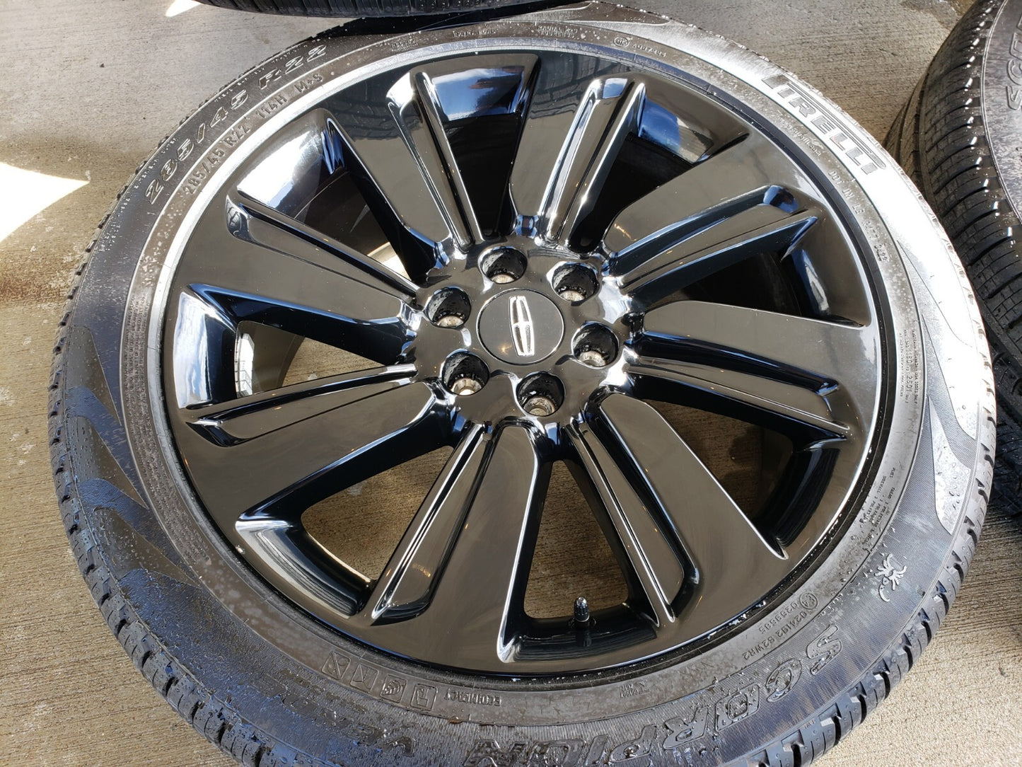 22" Lincoln Navigator OEM rims wheels Black Label 95384 10496 tires NEW