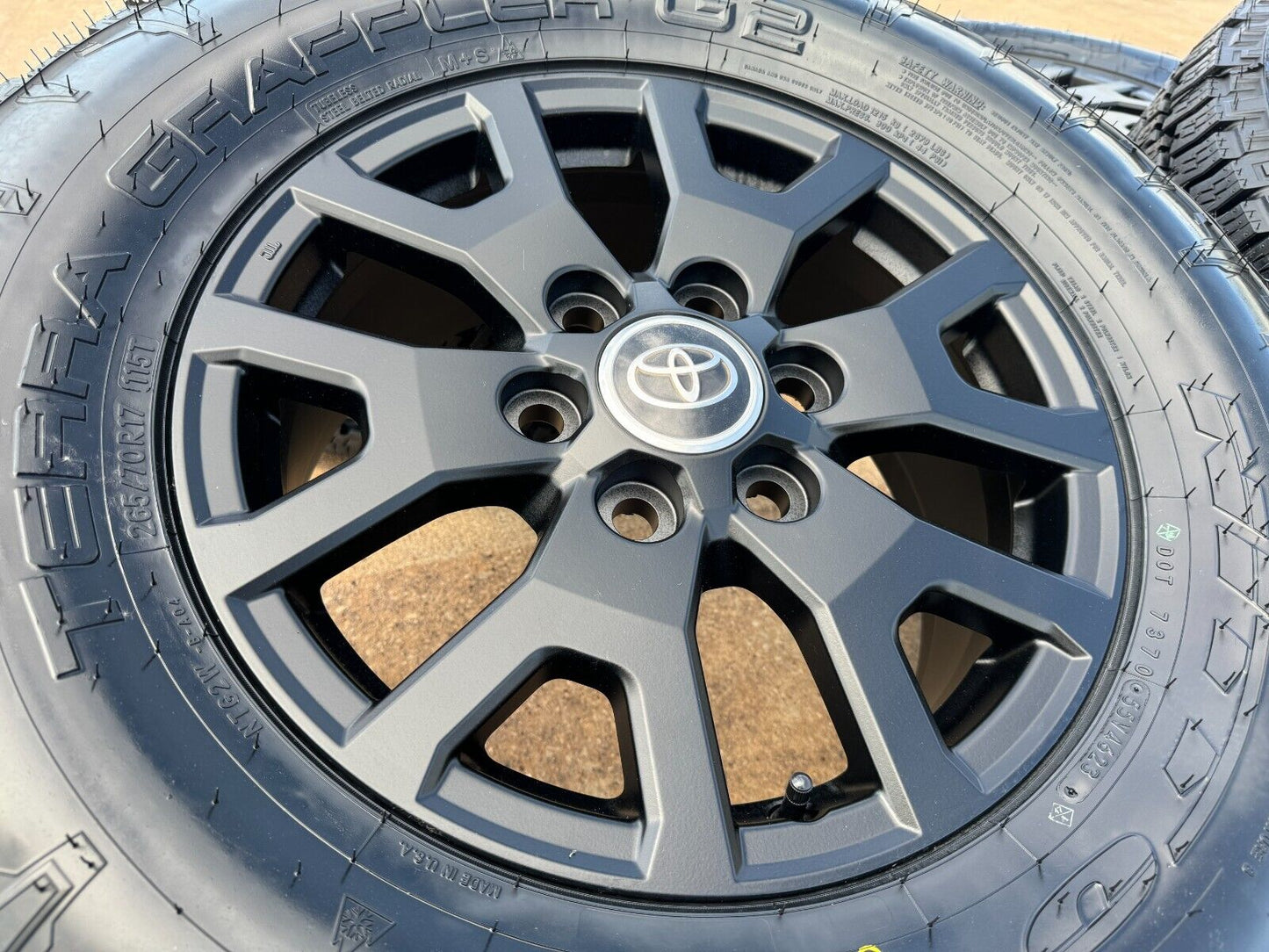 17" Toyota Tacoma 4Runner TRD Matte Black OEM wheels rims tires 2024 2025 NEW
