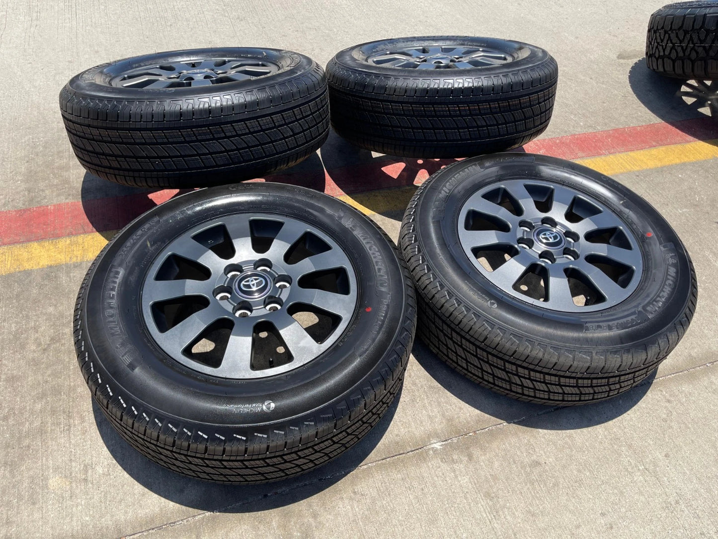 18" Toyota Land Cruiser OEM TRD wheels rims 95952 Tundra Sequoia MICHELIN NEW