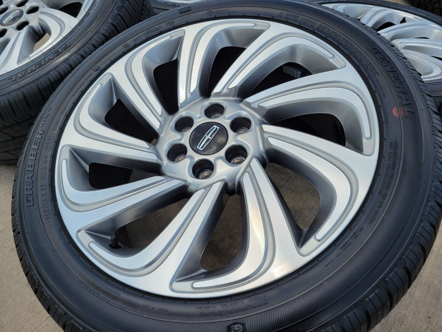 22" Lincoln Navigator OEM rims wheels tires RESERVE 10497 2023 2024 2025 NEW