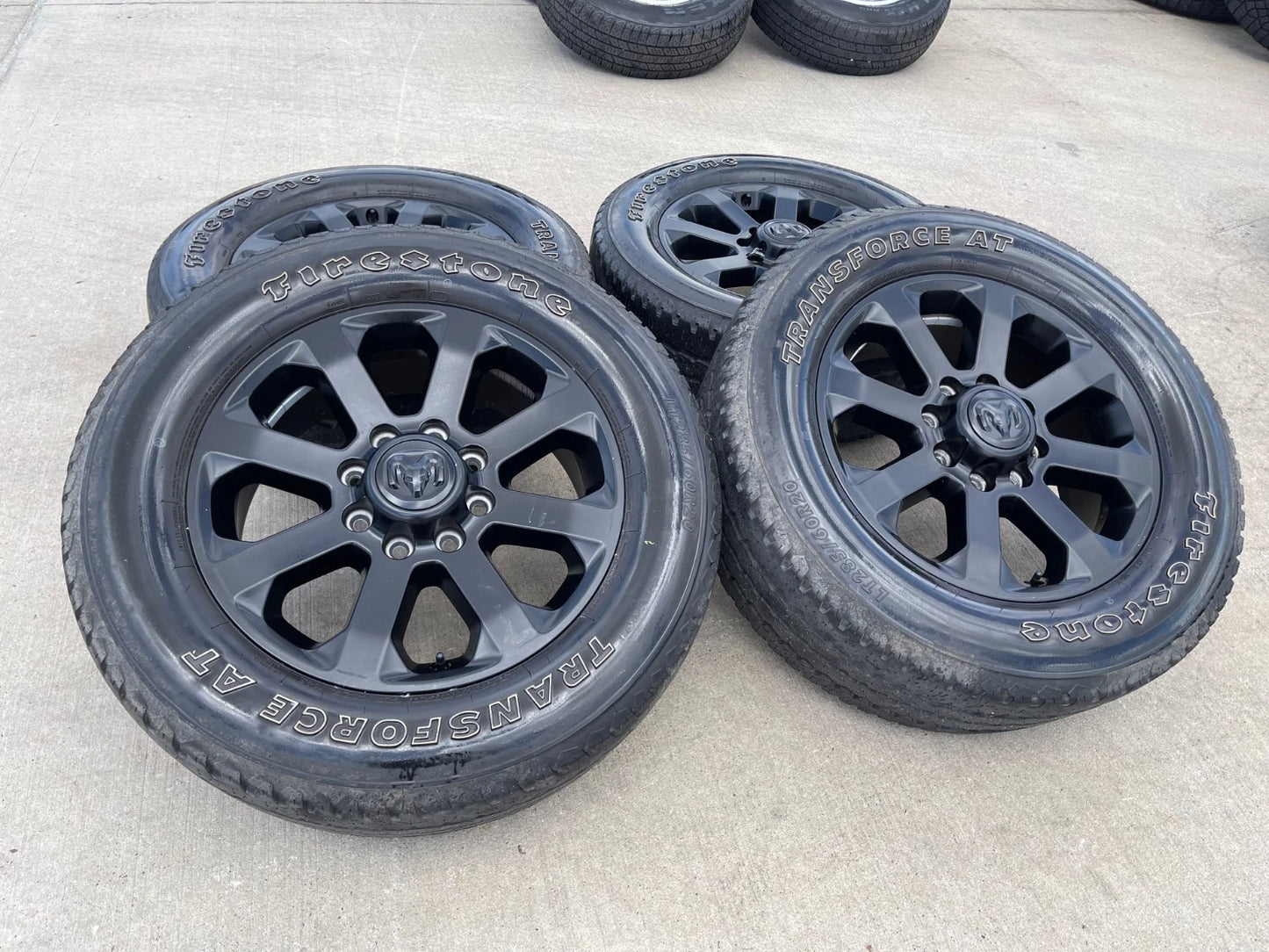 20" Dodge Ram 2500 3500 LARAMIE OEM 2700 black wheels rims tires