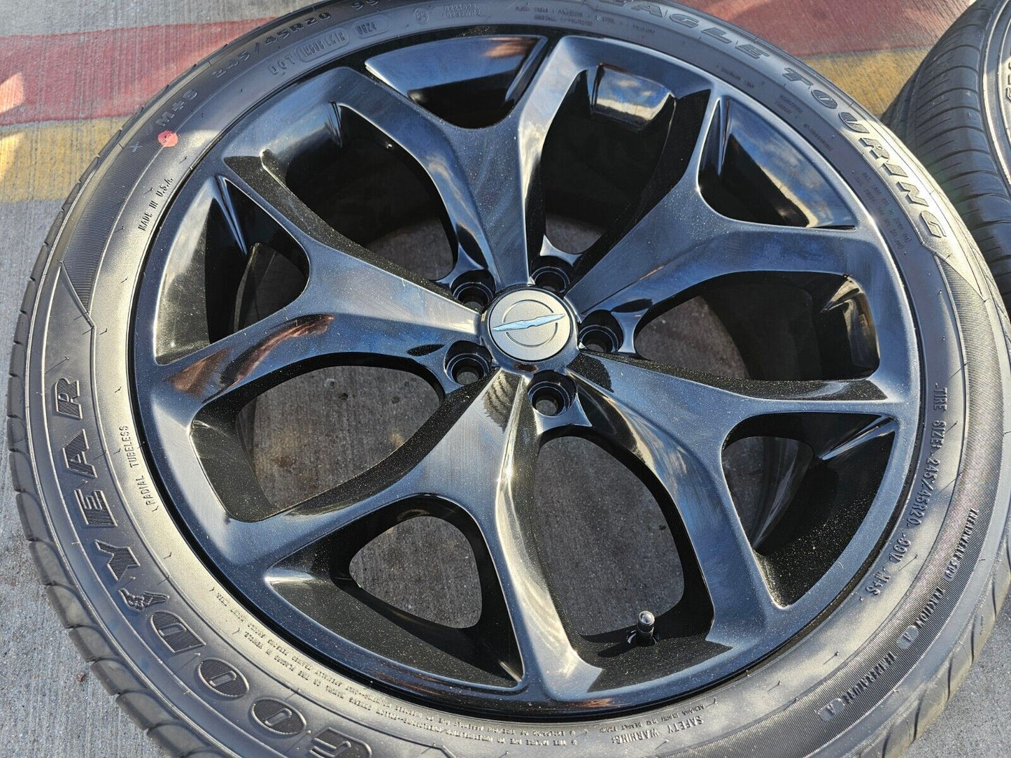 20" Dodge Charger Challenger Chrysler 300 OEM black wheels rims 2523 tires NEW