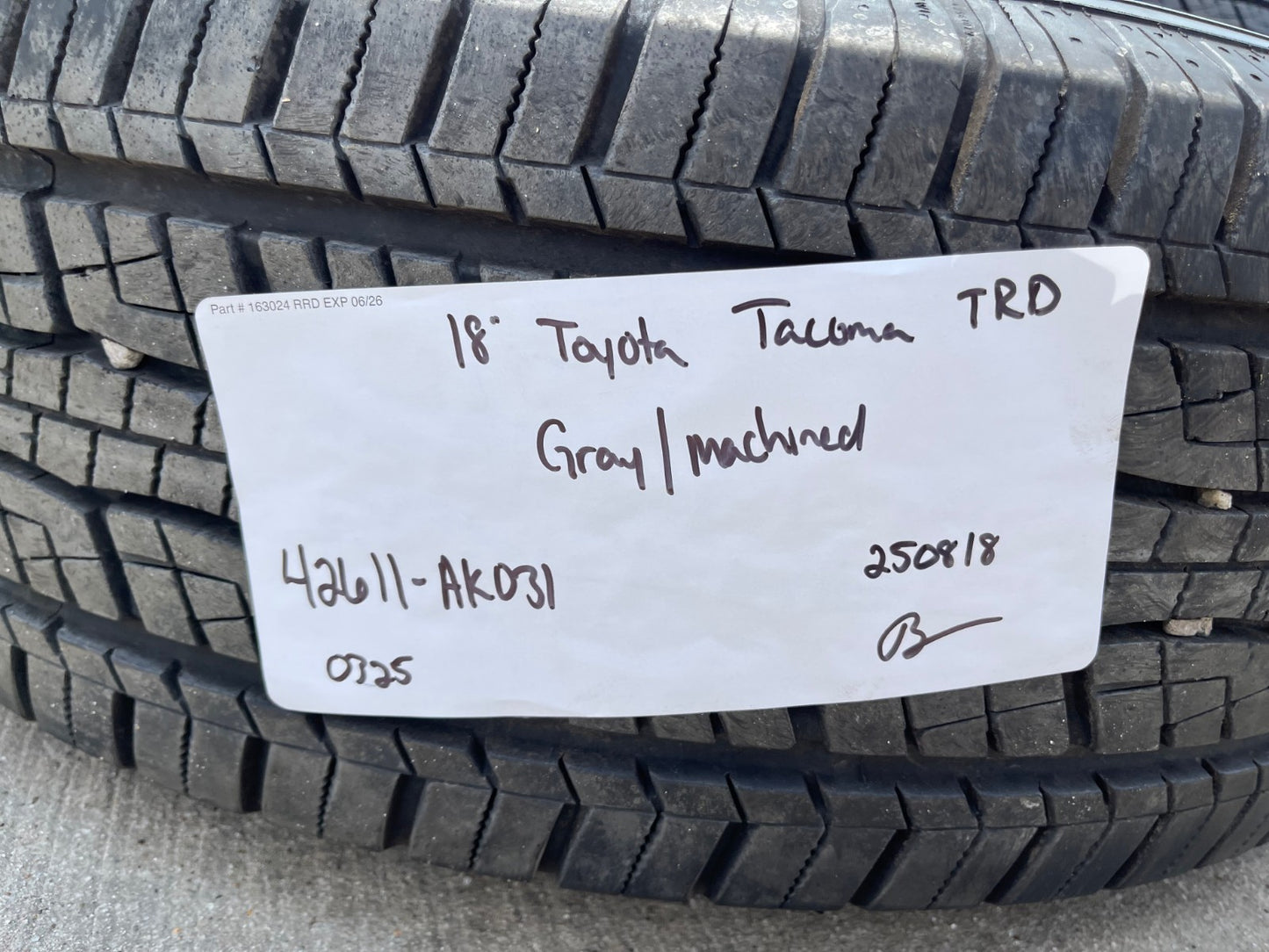 18" Toyota Tacoma 4Runner LIMITED OEM wheels rims tires 2024 2025 2026 NEW
