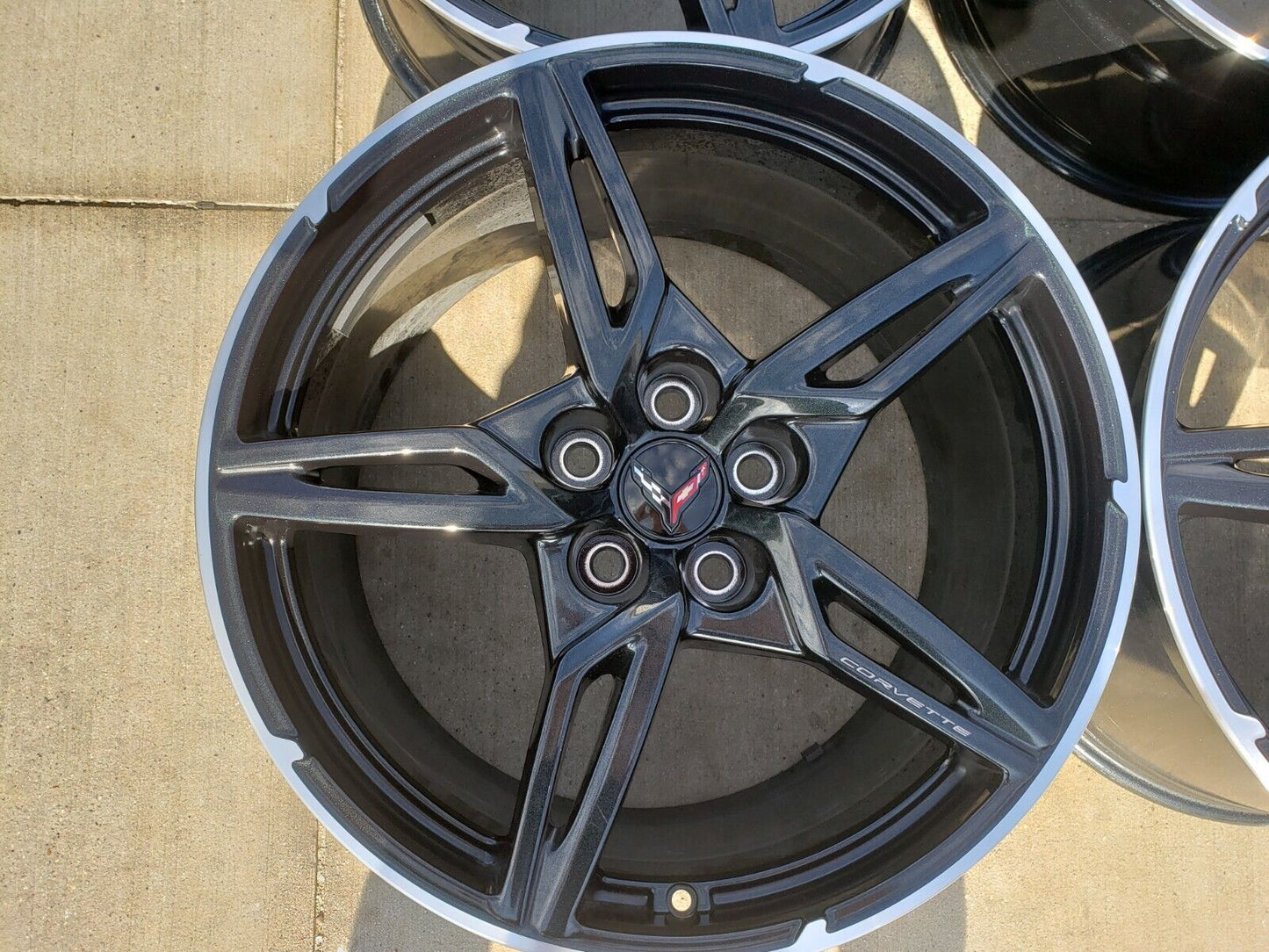 19" + 20" Chevy Corvette C8 OEM wheels rims 14009 200268 2022 2023 2024 2025 NEW