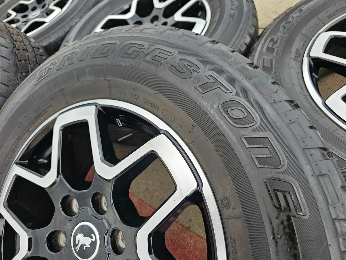 18" Ford Bronco wheels rims black 95213 Ranger tires 2022 2023 2024 2025 2026