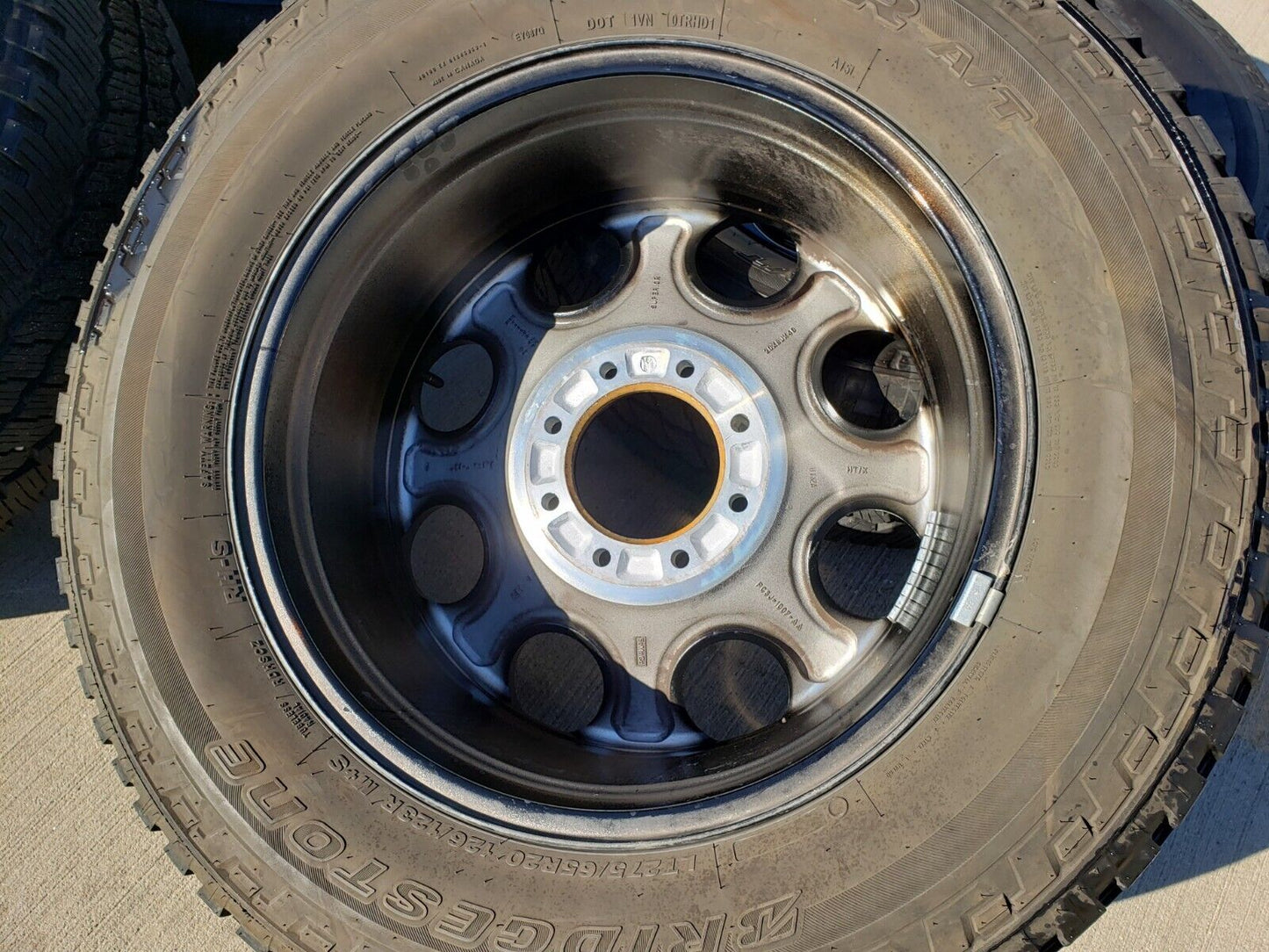 20" Ford F-250 F-350 OEM black TREMOR wheels rims 10299 tires BRIDGESTONE