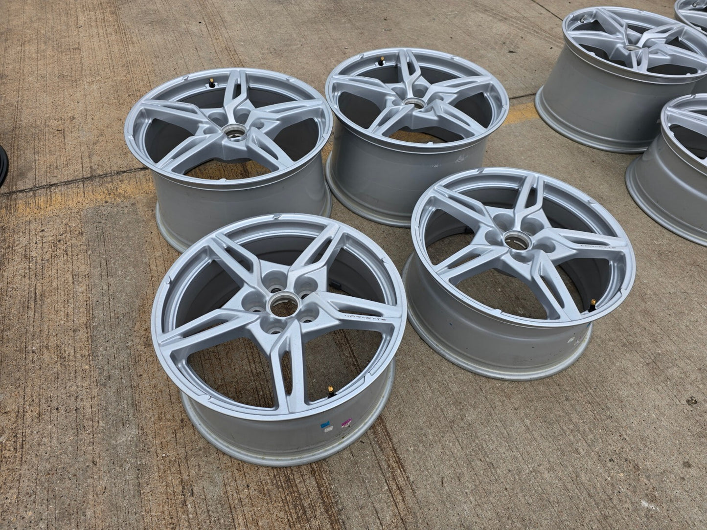19" + 20" Chevy Corvette C8 OEM wheels rims 14007 14008 2022 2023 2024 2025