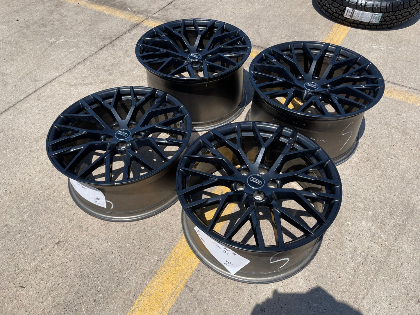 20" Audi R8 V10 OEM black wheels rims RS5 RS6 RS7 S5 A6 S5 S6 S7 59007 59008 NEW
