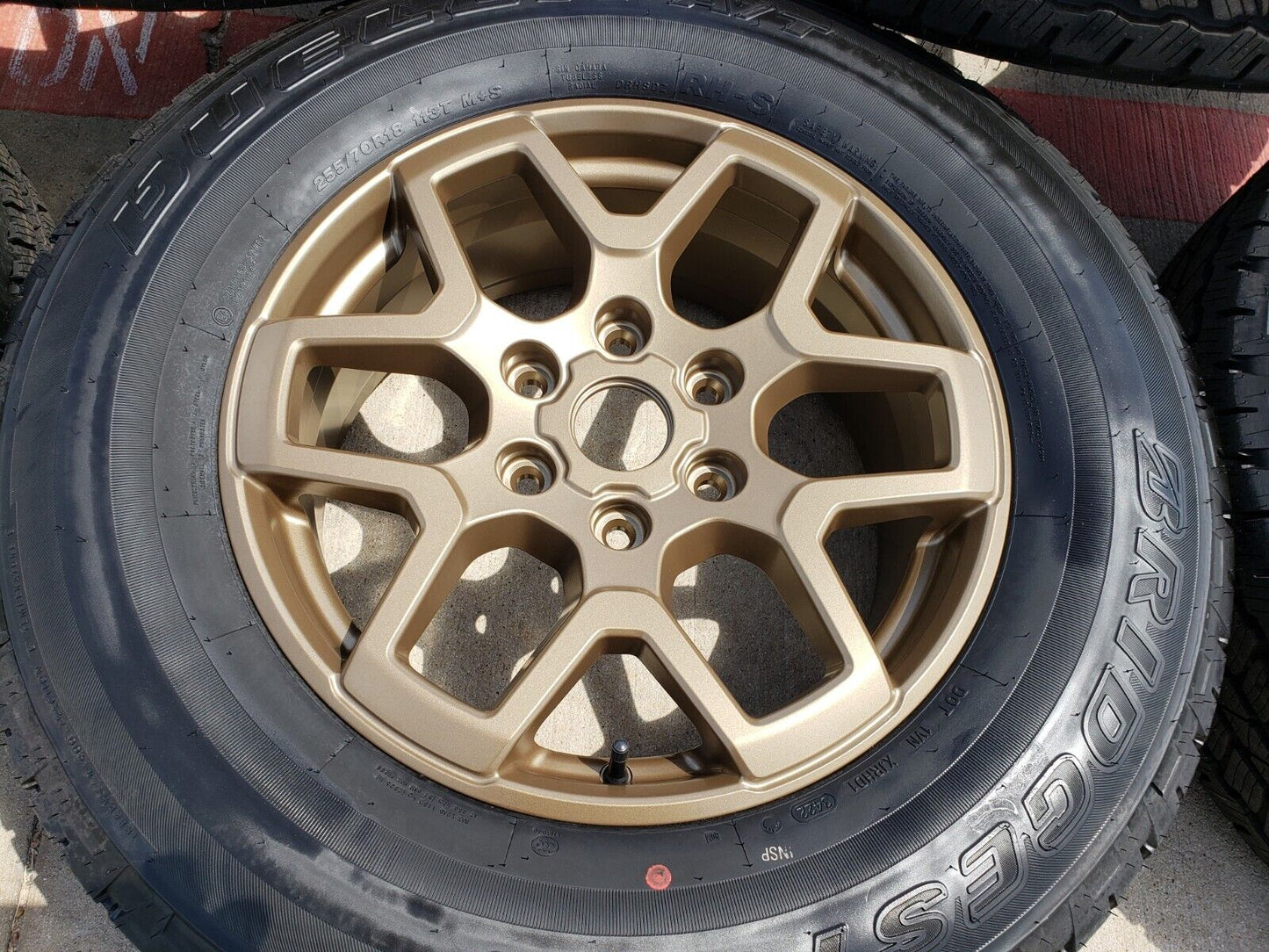 18" Ford Bronco BRONZE wheels rims tires 95213 Ranger tires 2022 2023 2024 NEW