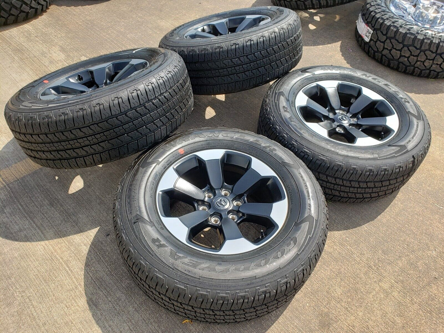 18" Dodge Ram 1500 Rebel Black OEM wheels rims 2671 tires NEW