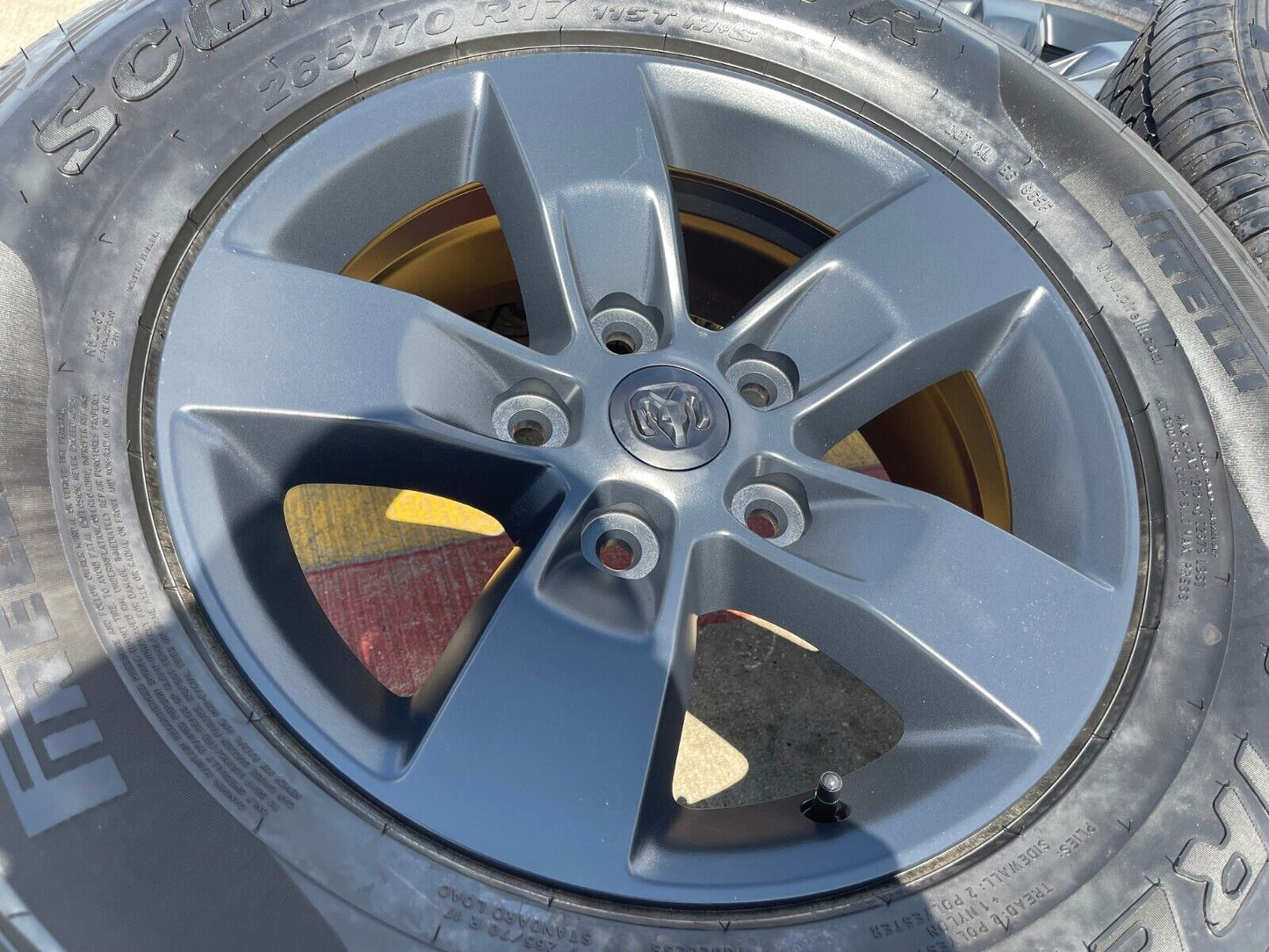 17" Dodge Ram 1500 OEM REBEL wheels rims A/T tires 2448 2020 2021 2022 2023 NEW