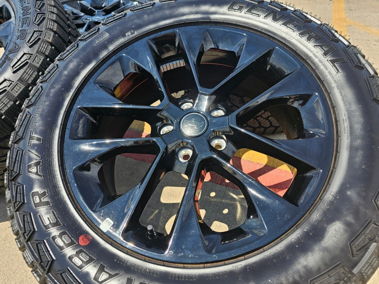20" Jeep Wrangler OEM Black wheels rims 96902 9262 Gladiator 2024 2025 NEW
