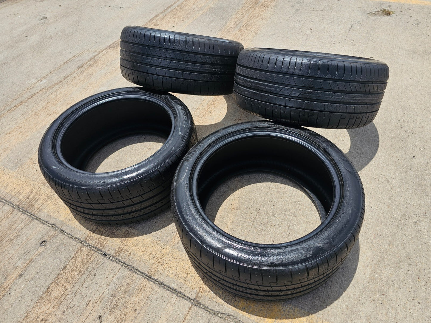 (2) 255/40/19 + (2) 275/40/19 Pirelli P Zero tires NEW take offs!