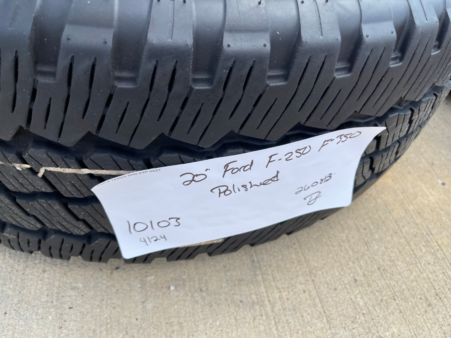 20" Ford F-250 F-350 Platinum OEM rims wheels 10103 tires BRIDGESTONE A/T SET