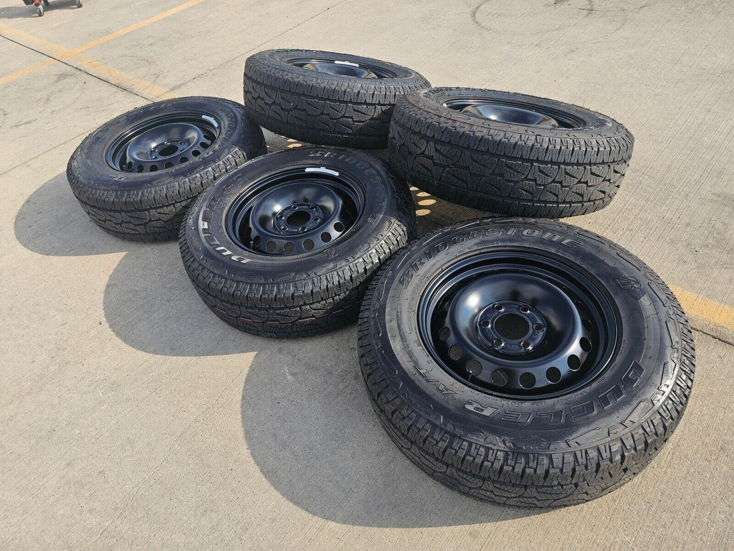 (4) 17" INEOS Grenadier OEM steel wheels rims tires 2023 2024 2025 NEW