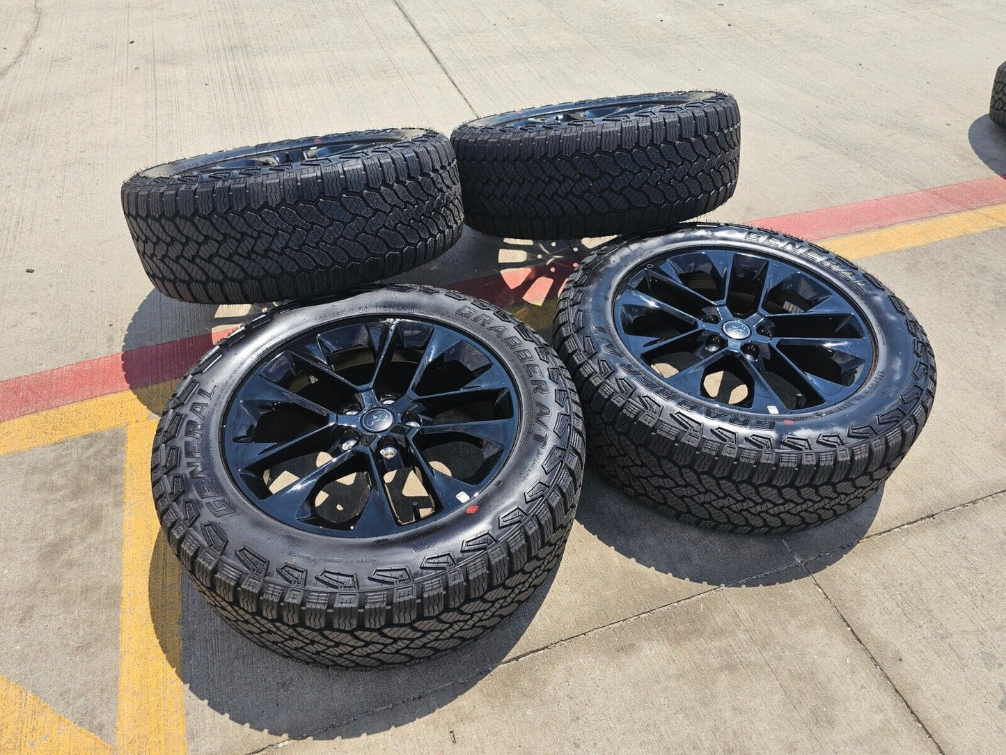20" Jeep Wrangler OEM Black wheels rims 96902 9262 Gladiator 2024 2025 NEW