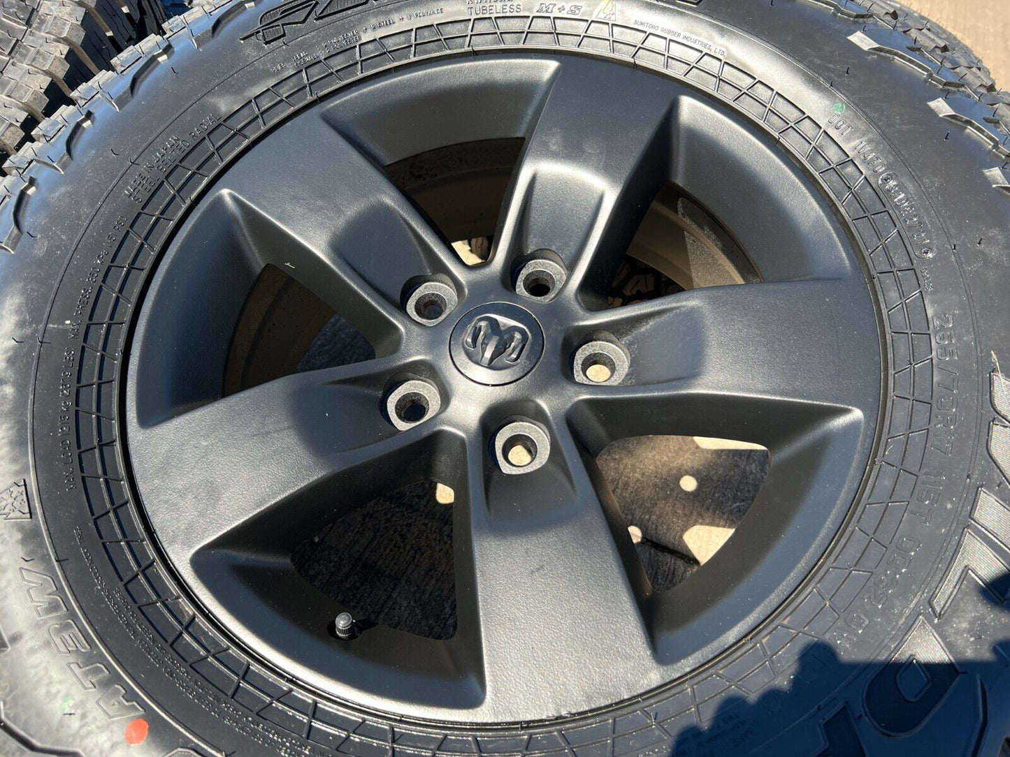 17" Dodge Ram 1500 OEM REBEL wheels rims A/T3 tires 2448 5x139 5x5.5 NEW