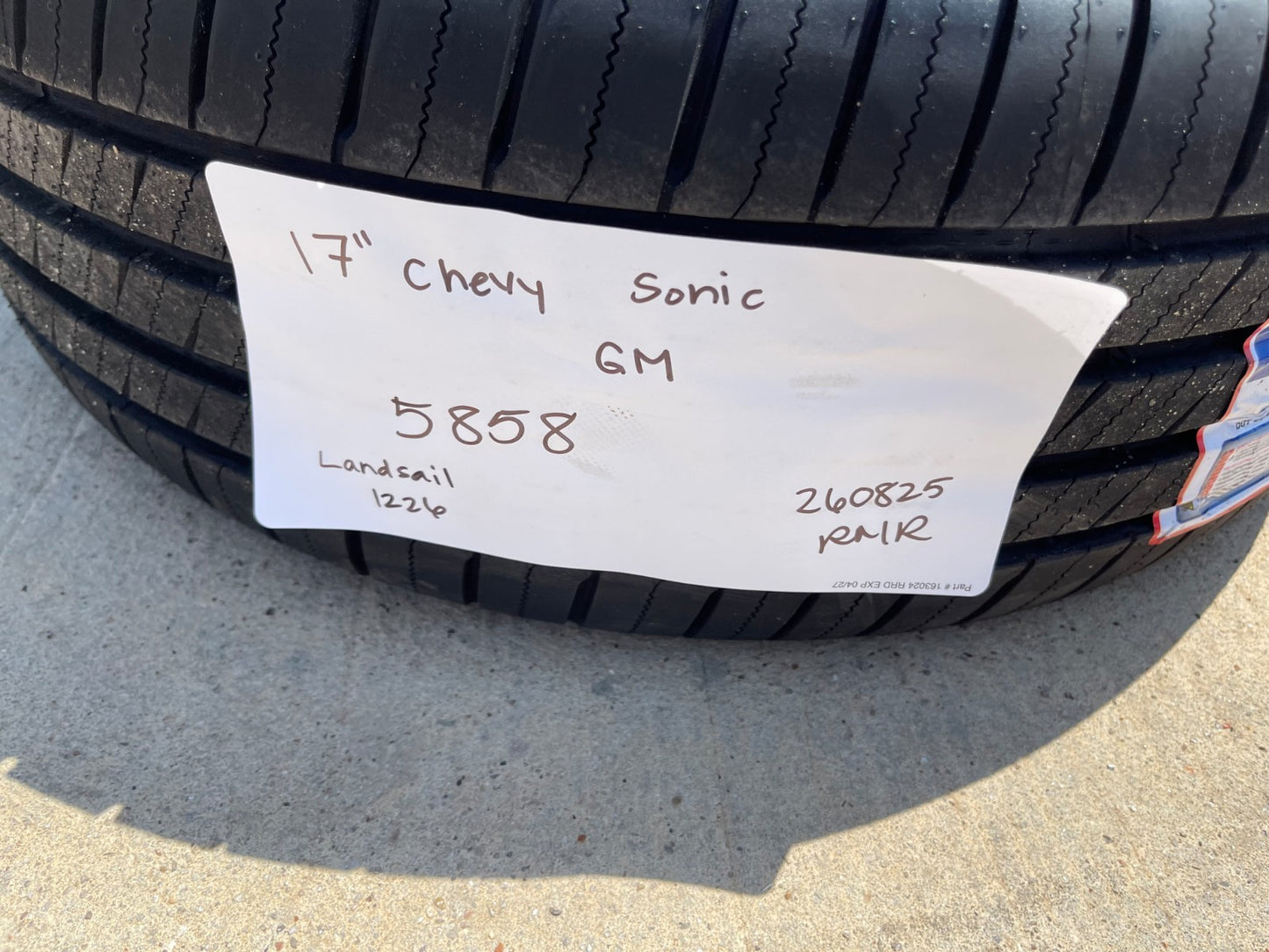 17" Chevy Sonic Cruze Trax OEM 5858 wheels rims 5x105 tires SET
