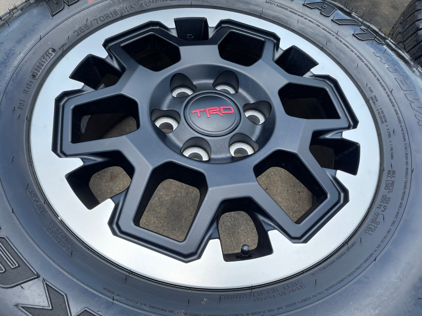 18" Toyota Tacoma 4Runner TRD OEM wheels rims tires 2024 2025 2026 NEW