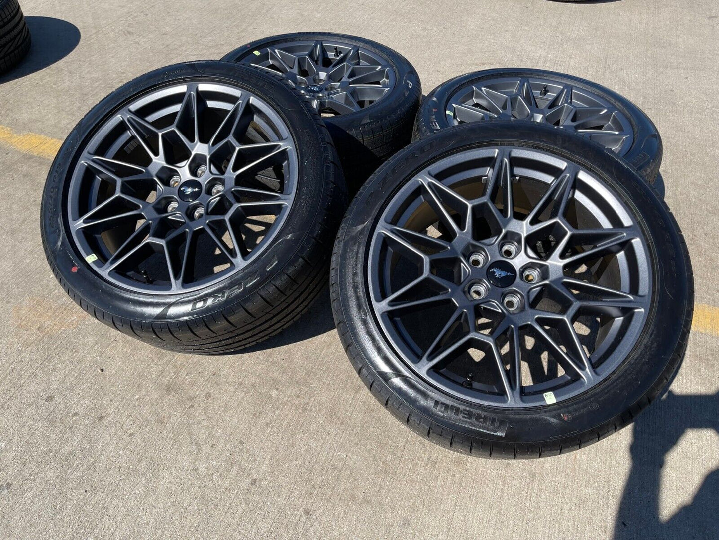 19" Ford Mustang GT Performance Track Pack OEM wheels rims 2023 2024 2025 NEW