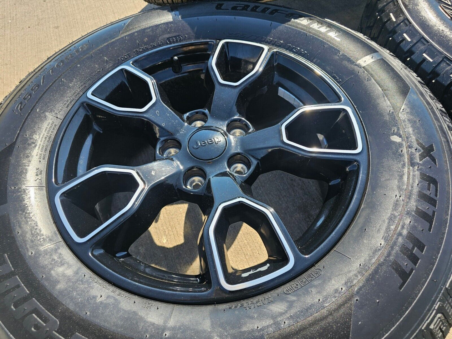 18" Jeep Wrangler SMOKY MOUNTAIN Black OEM 9198 wheels rims tires