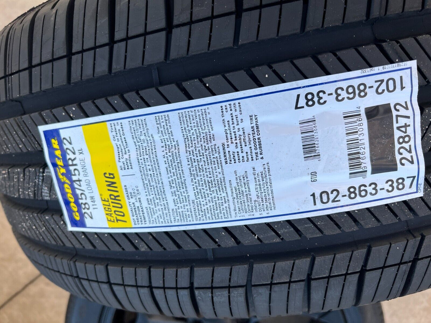 22" Dodge Ram 1500 OEM Laramie rims wheels tires 2685 black 2023 2024 2025 NEW
