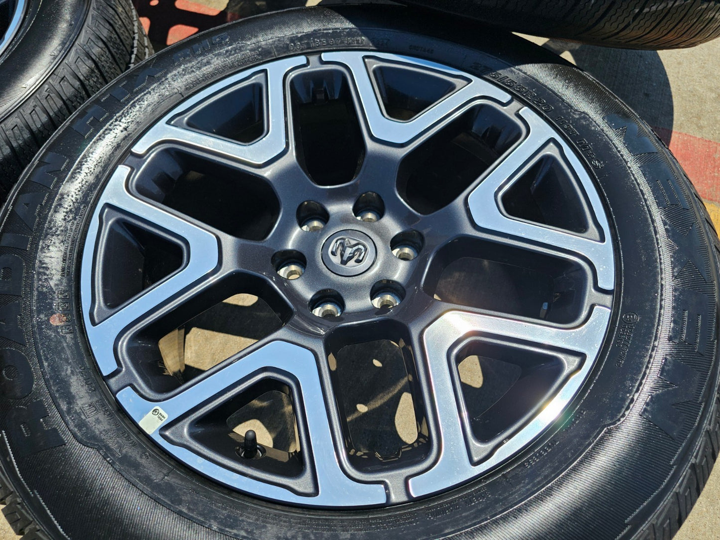20" Dodge Ram 1500 OEM Laramie wheels rims 68583860AA tires 2024 2025 2026 NEW