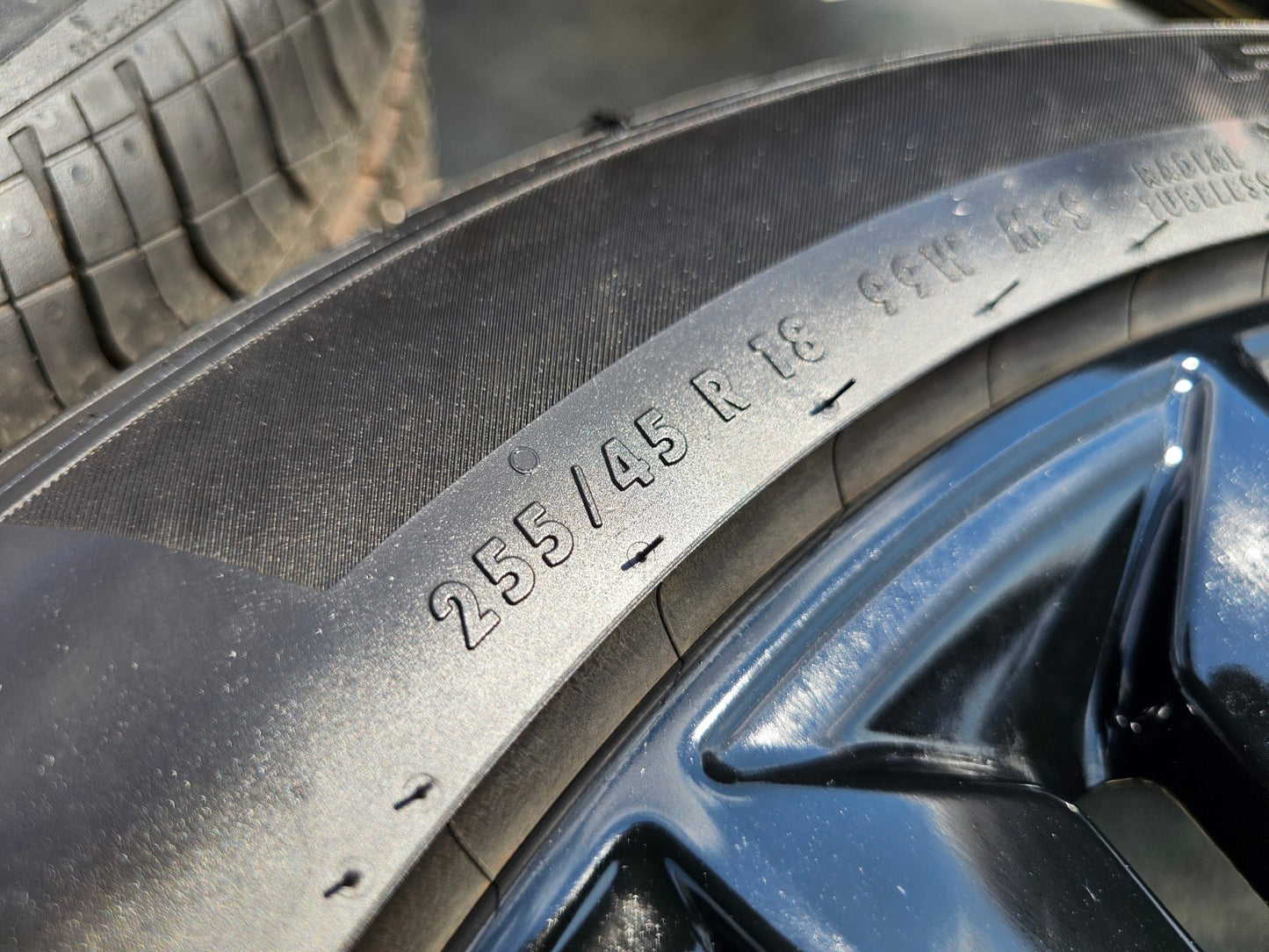 18" Ford Mustang GT OEM BLACK wheels rims PR3C-1007-BA tires 2024 2025 2026 NEW