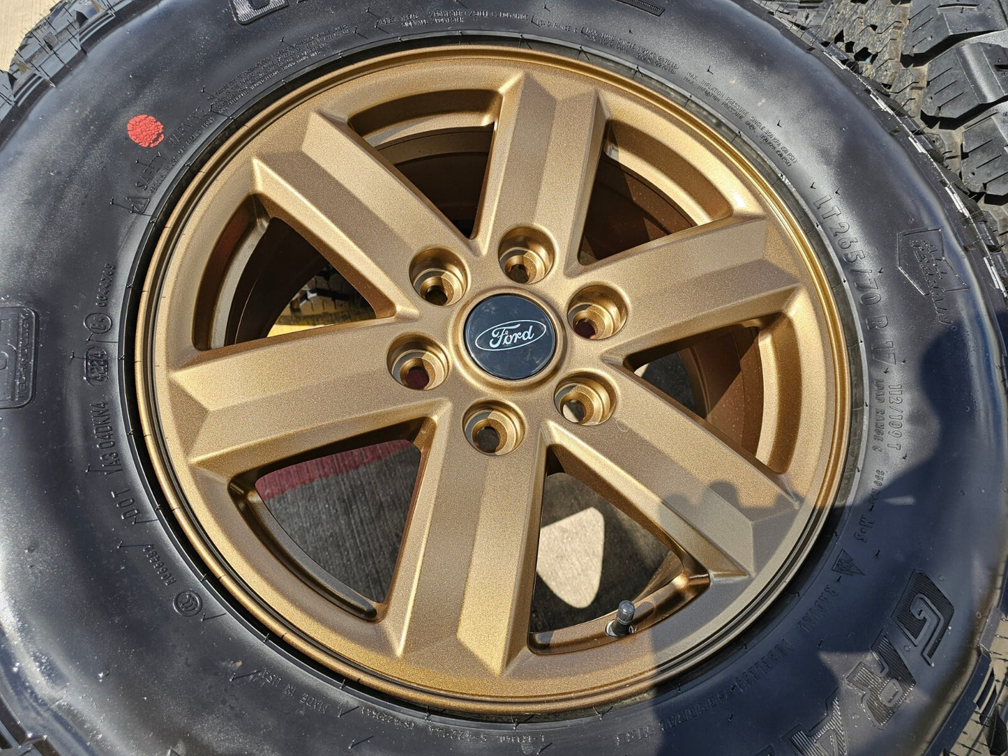 17" Ford F-150 OEM BRONZE Tremor rims wheels tires 10339 A/T 2024 2025 NEW