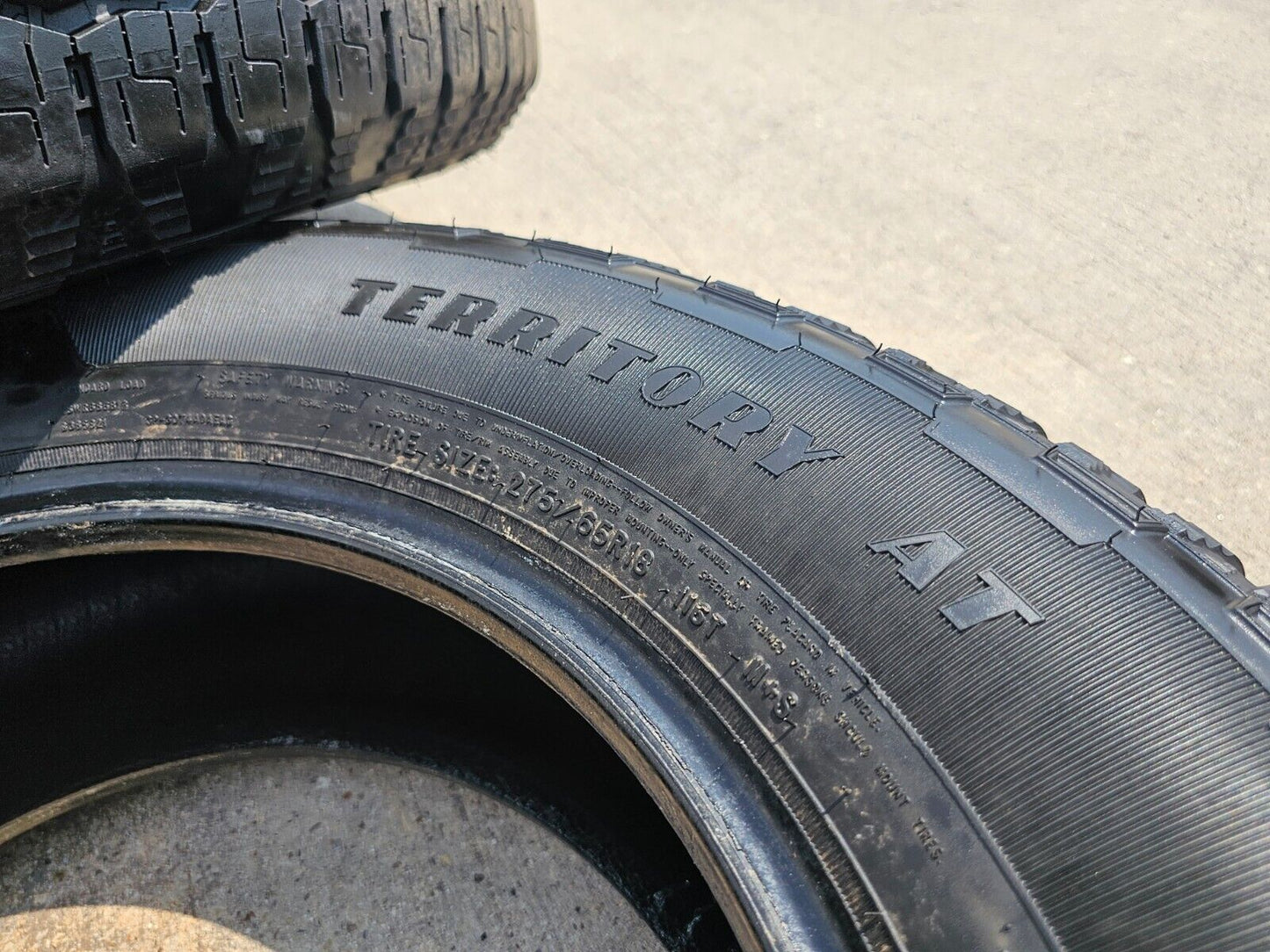 (1) 275/65/18 Goodyear Wrangler Territory A/T tire NEW
