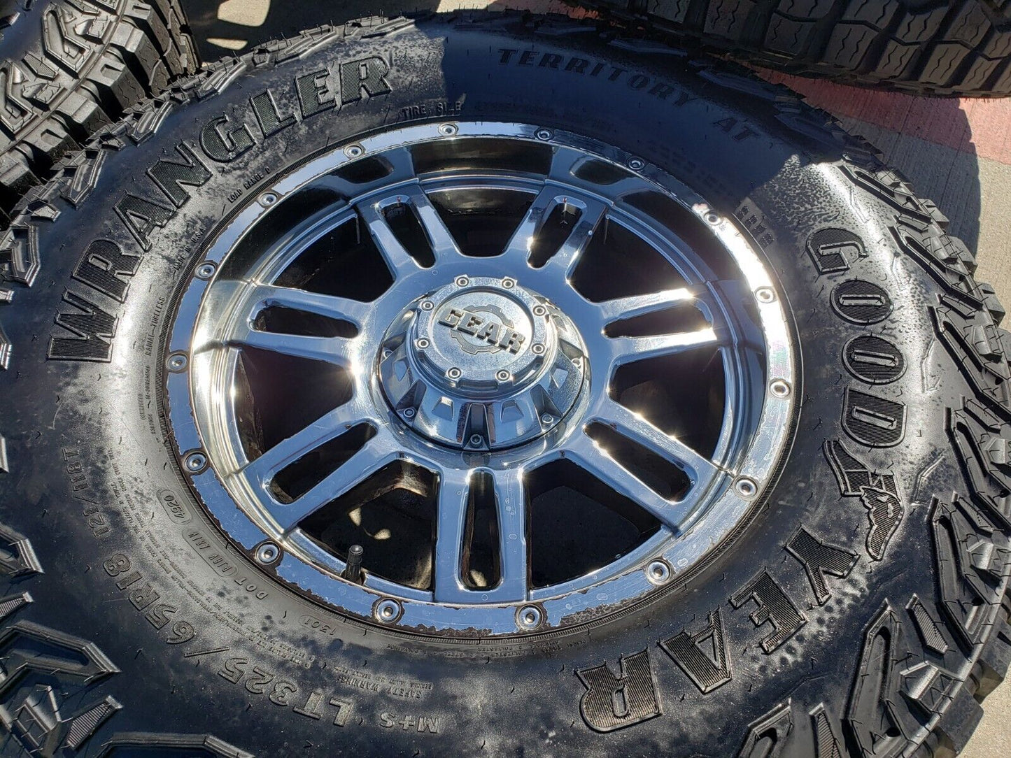 18x9 GEAR 737 wheels rims tires Ford F-150 Chevy RAM 1500 Tacoma 6x139 6x135