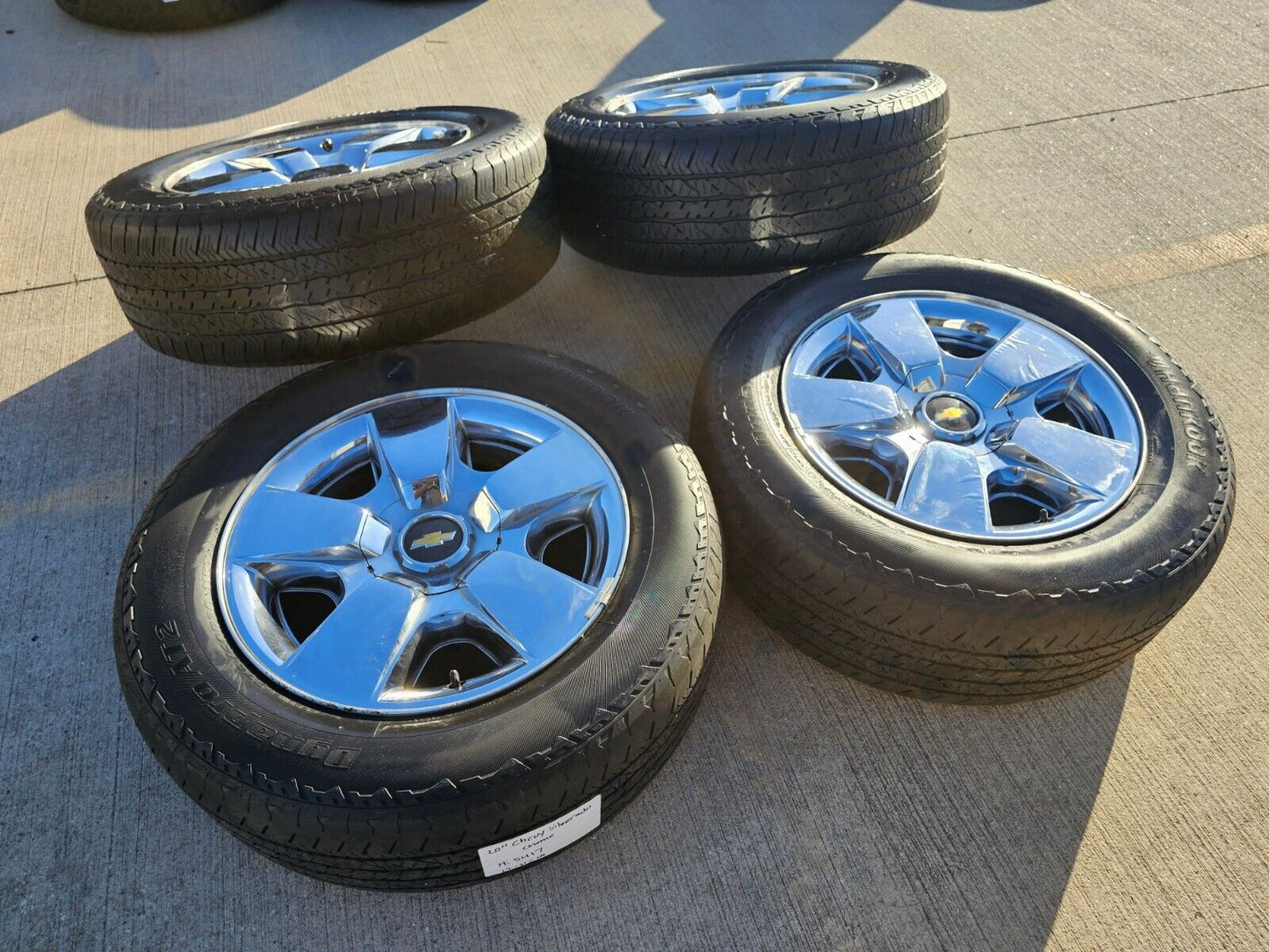 20" Chevy Silverado Tahoe Suburban chrome OEM 5417 wheels rims tires