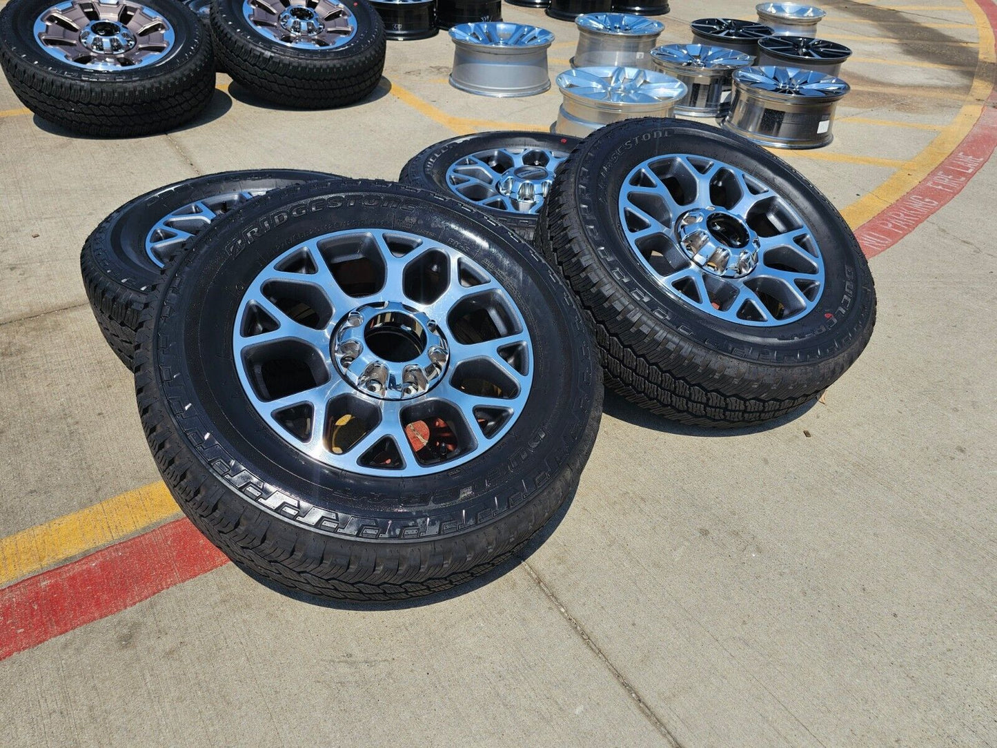 20" Ford F-250 F-350 OEM Lariat wheels rims 10292 tires 2021 2022 2023 2024 2025