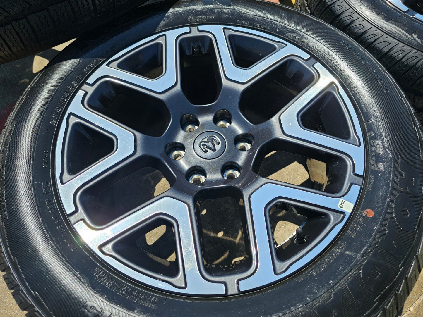 20" Dodge Ram 1500 OEM Laramie wheels rims 68583860AA tires 2024 2025 2026 NEW