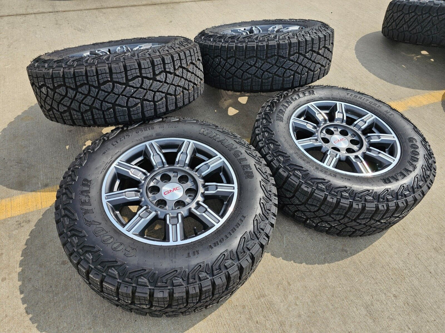 18" GMC Sierra AT4X Chevy Silverado OEM wheels rims A/T tires 2023 2024 NEW