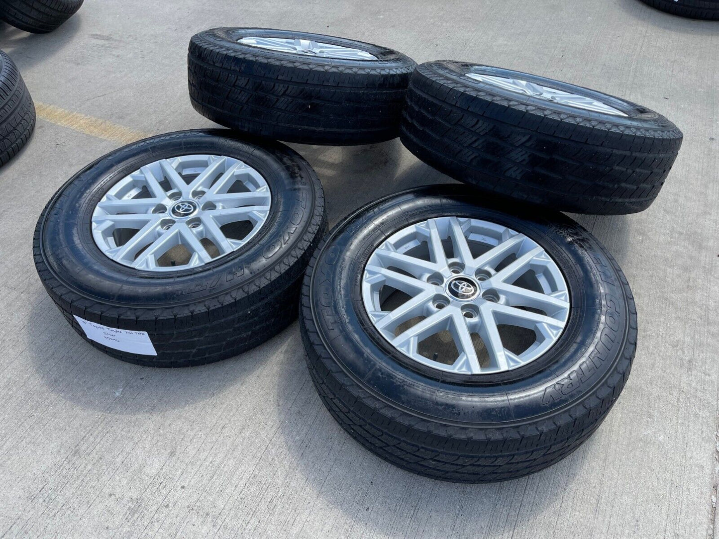 18" Toyota Tundra Sequoia OEM wheels rims tires 75281 LX600 2023 2024 2025